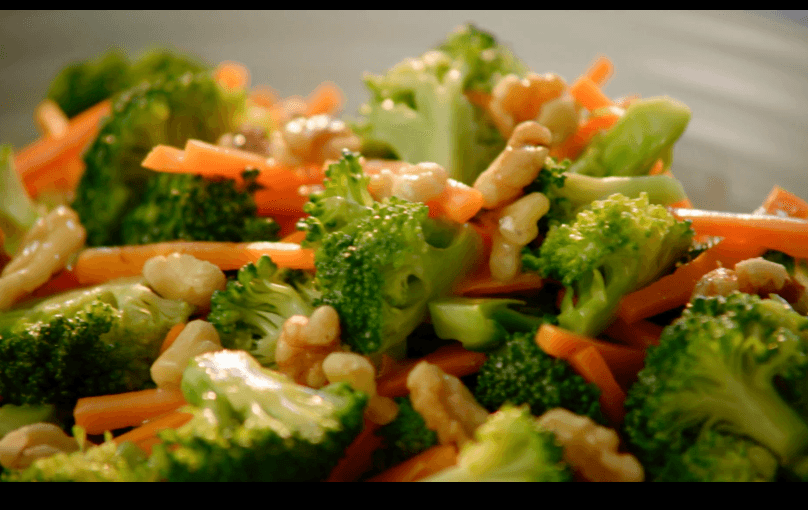 Broccoli Carrot Salad with Honey Dijon Vinaigrette