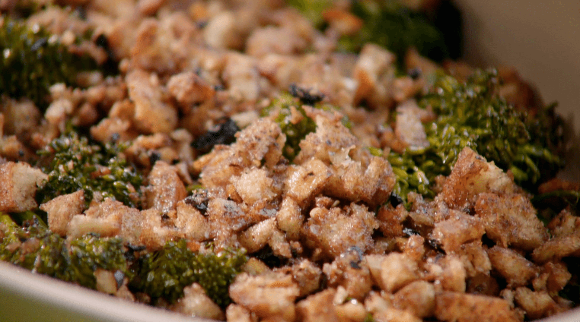 Roasted Broccolini with Breadcrumbs