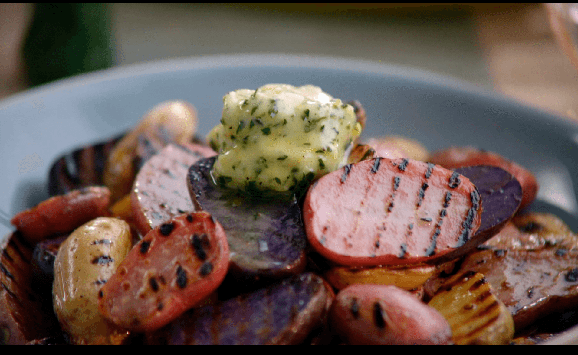 Grilled New Potatoes with Tarragon Butter