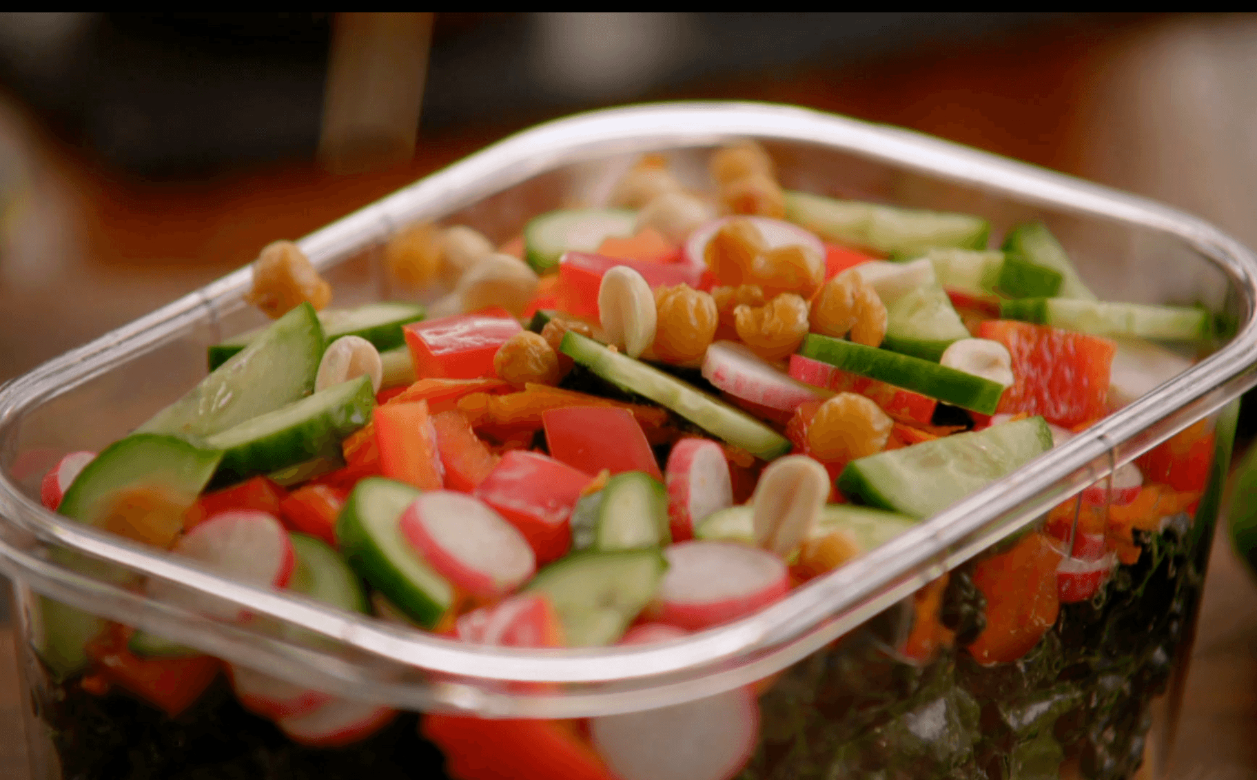 Kale Salad with Peanut Vinaigrette