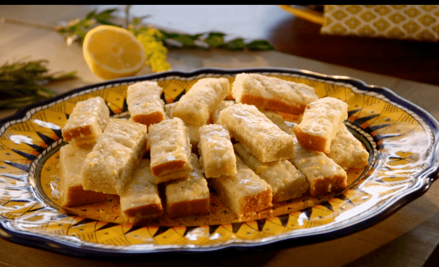 Rosemary-Lemon Shortbread Cookies