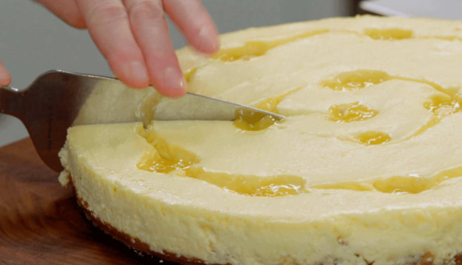 Lemon Cheesecake with Lemon-Rosemary Shortbread Crust