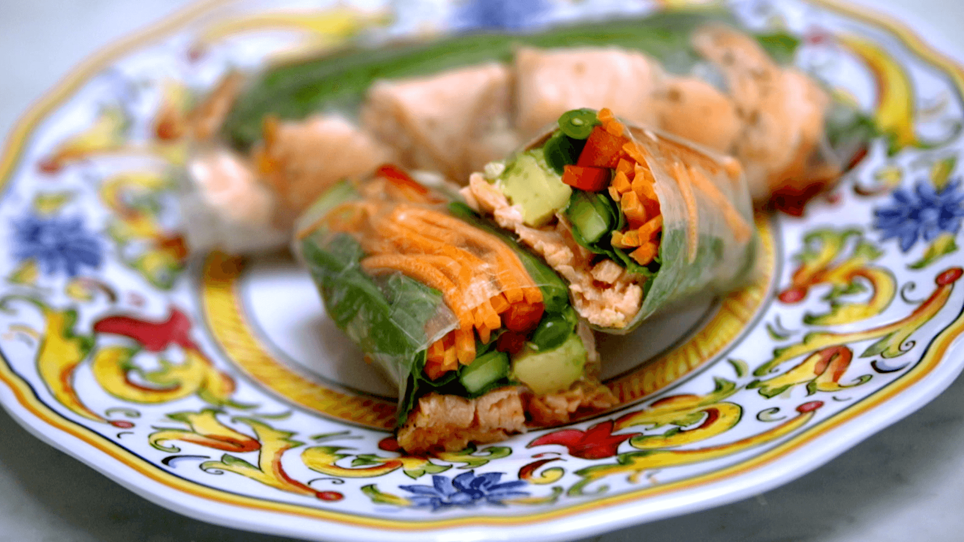 Salmon Summer Rolls