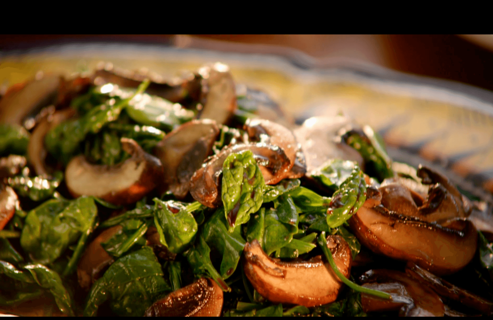 Sauteed Spinach and Mushrooms